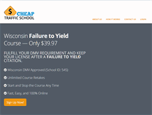 Tablet Screenshot of cheaptrafficschool.com